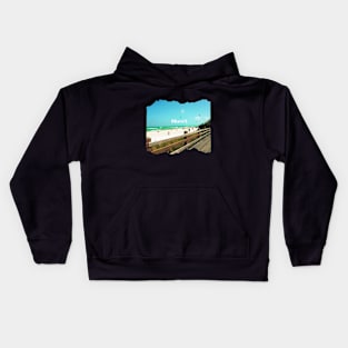 photo Miami Florida blue sky palmtree landscape USA nature lovers Kids Hoodie